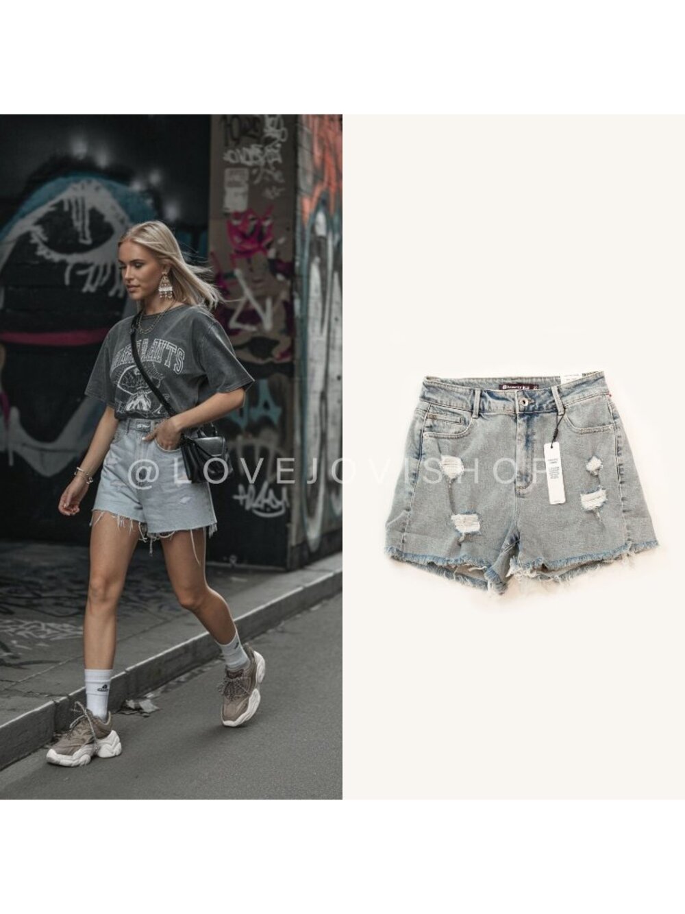Streetwear | NWT! Tractr Blu High Rise Distressed Shorts | 99% Cotton Indigo 26